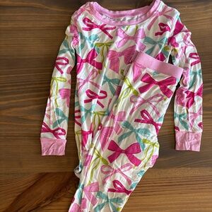 Ribbons & Bows Two-Piece Pajama Set